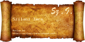 Szilasi Imre névjegykártya